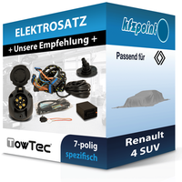 Towtec E-Satz 7Polig Fahrzeugspezifisch Passend für Renault 4 SUV NEU