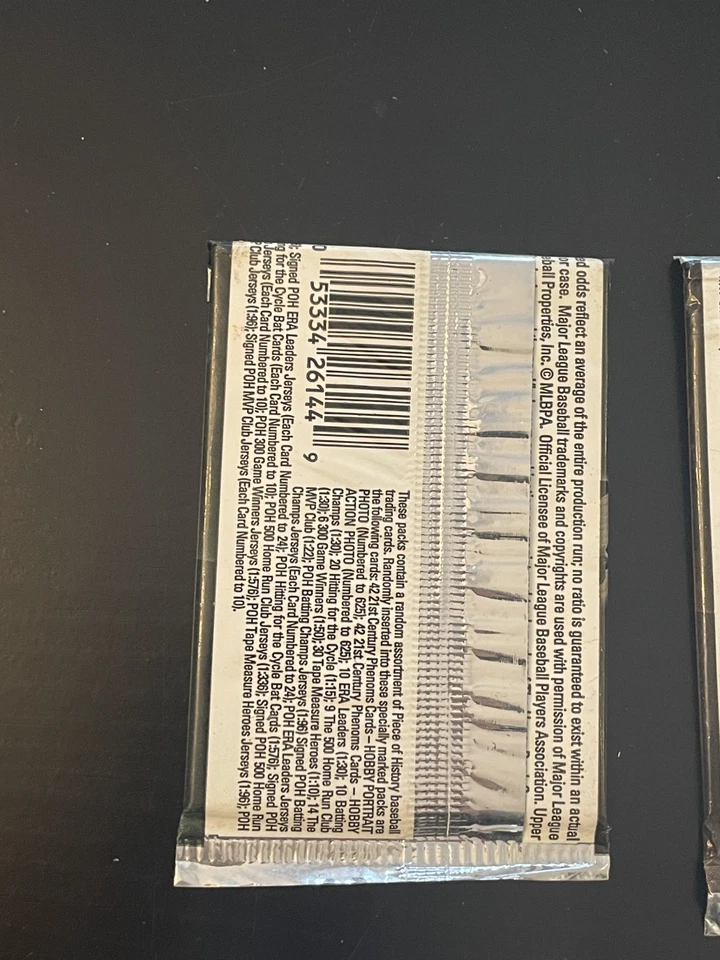 (4) 2002 Upper Deck Piece of History Hobby Béisbol Sellado de Fábrica 5 Paquetes de Cartas Foto 3 de 4