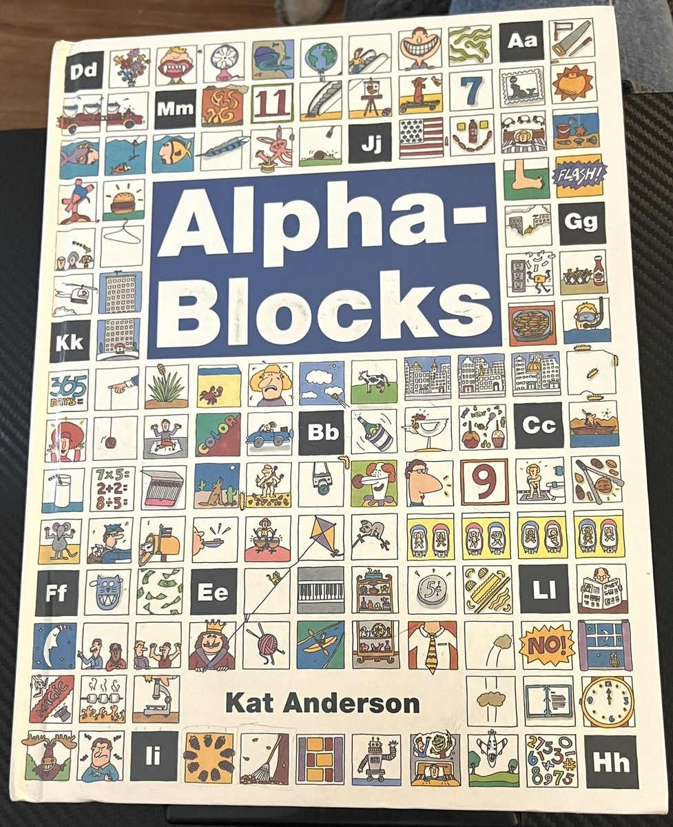 Alpha-Blocks by Kat Anderson Vintage 1993 1st Printing Hardcover