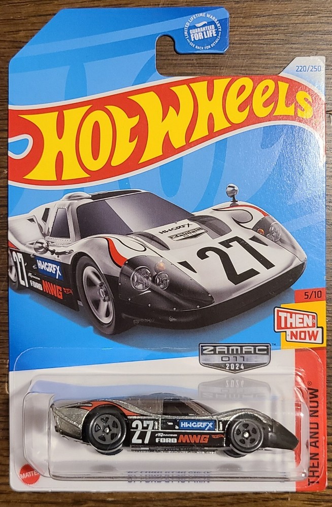 HOT WHEELS - 1967 FORD GT40 MK IV. THEN & NOW. ZAMAC. NEW 2024