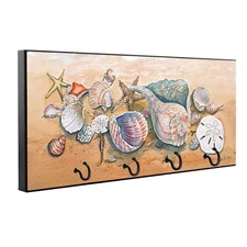 Seashell Collection At The Beach By Ron Williams Key Hanger Pet Leash Holder