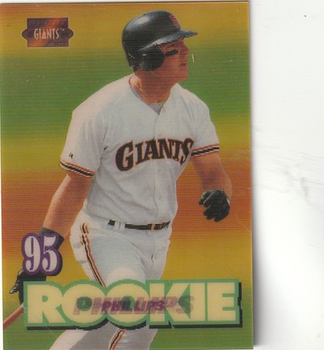 FREE SHIPPING-MINT-1995 Sportflix JR Phillips #149 GIANTS