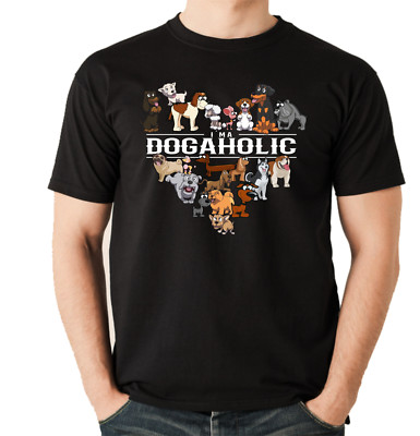 T-Shirt DOGAHOLIC Hund Hunde Dogs Comic Bulldogge Dackel Spruch Siviwonder