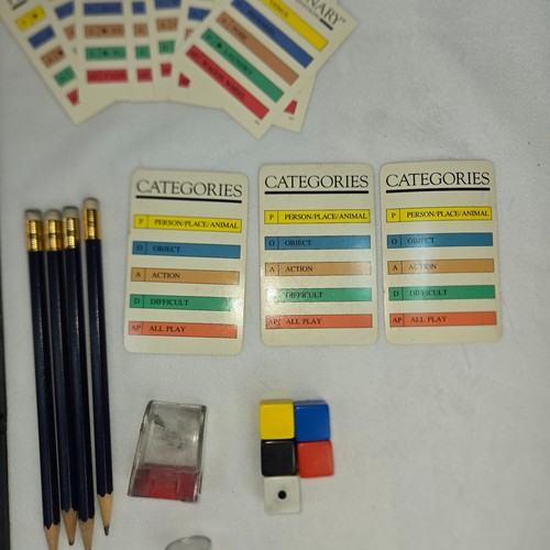 Pictionary First Edition Drawing Game 1985 Vintage Complete Original Pieces - Picture 5 of 20