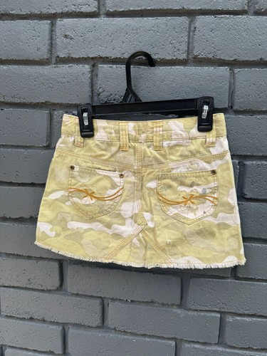 VTG 90s Y2K Girl Cloth Bundle Lot of 5 Cargo Camo Denim Ruffle Peplum Skirts 7-8 - Picture 19 of 24