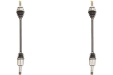 Front PAIR TrakMotive CV Axle Shaft for 2010-2014 Subaru Outback (36085)