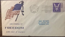 Pottstown Pa Patriotic Postal Cover Plate Single Worldwide