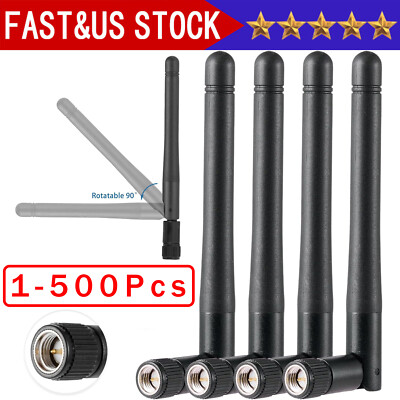 500 X SMA Antenna for WiFi 2.4GHz/5Ghz Wireless Router Card Male Pin wholesale