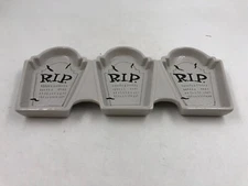 Home Essentials Ceramic 13in Tombstone Appetizer Tray BB02B35017