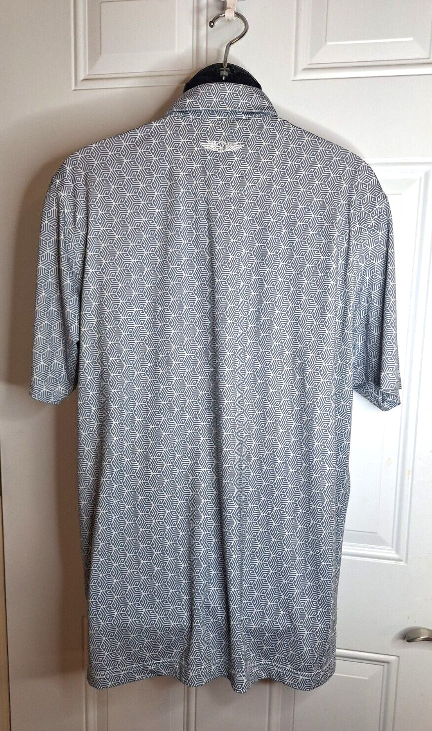 Straight Down Performance Men's Gray Geometric Pr… - image 5