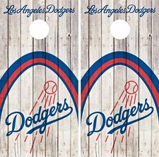 Los Angeles Dodgers Cornhole Skin Wrap Baseball Wood Decal Vinyl Sticker DR574