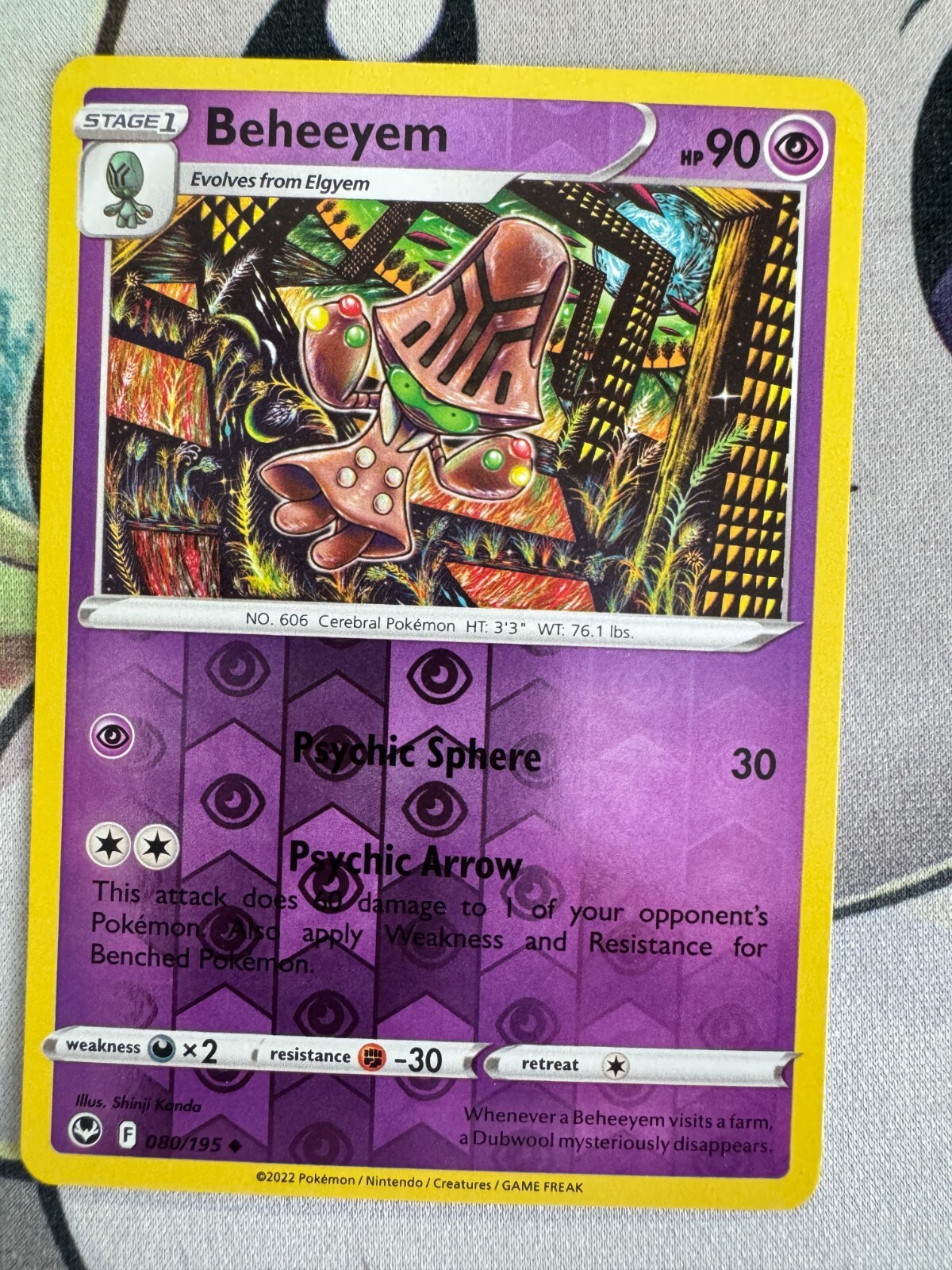 Beheeyem Reverse Holo English Pokemon TCG BKBP446