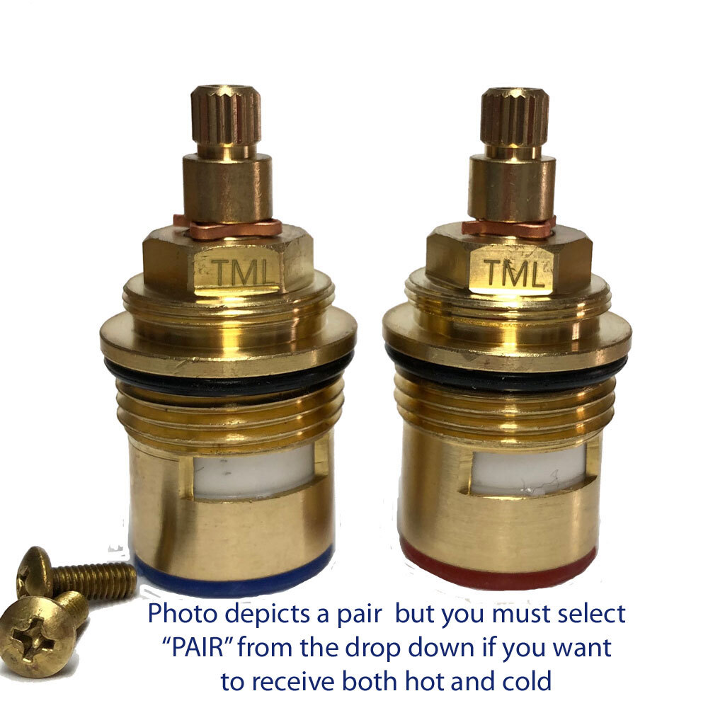 Tap Cartridge Fits Victorian plumbing Bath Valves BSP 3/4" 20 Spline