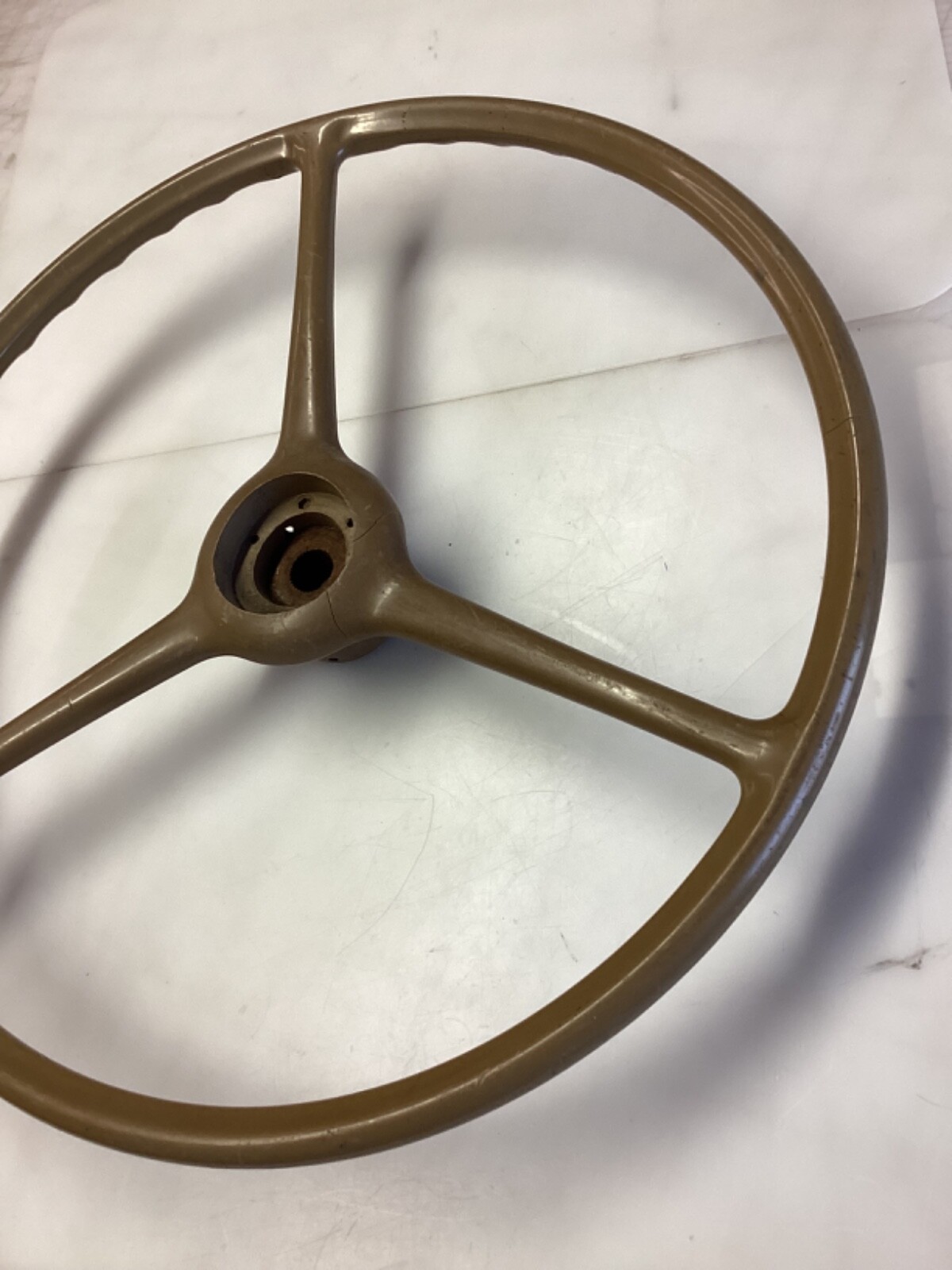 1940's 1950's Mack Truck steering wheel ,beige, models , L, E , H , W