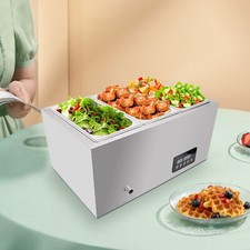 Electric Food Warmer Stainless Steel Commercial Food Warmer With 4 Food Pans