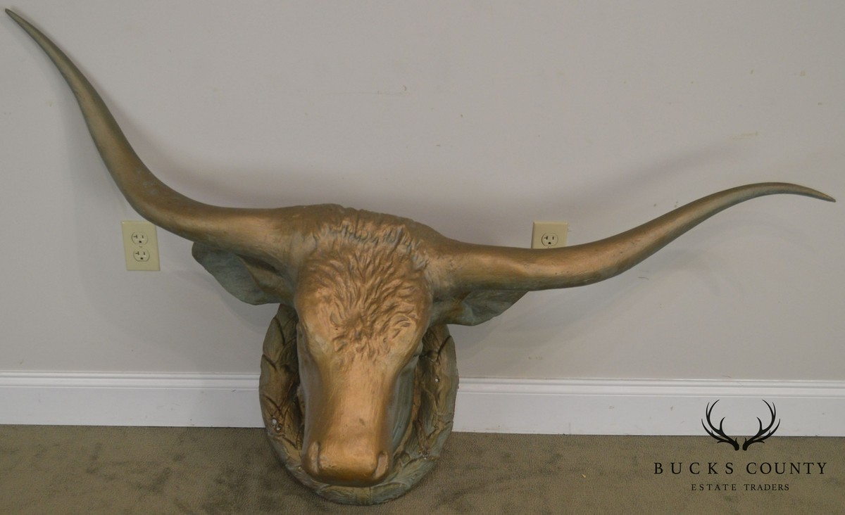 1960's Vintage Life Size Fiberglass Bull Head Wall Mount | eBay