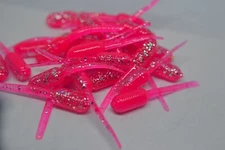 JASONS CRAPPIE STINGER  1.5"  30 PACK  GRUBS CRAPPIE LURES JIGS  PINK SHINER LAM