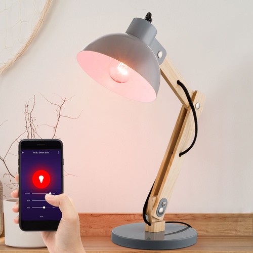 Luce da Tavolo Luci Soggiorno Lampada LED Smart RGB Dimmerabile Grigio Spot
