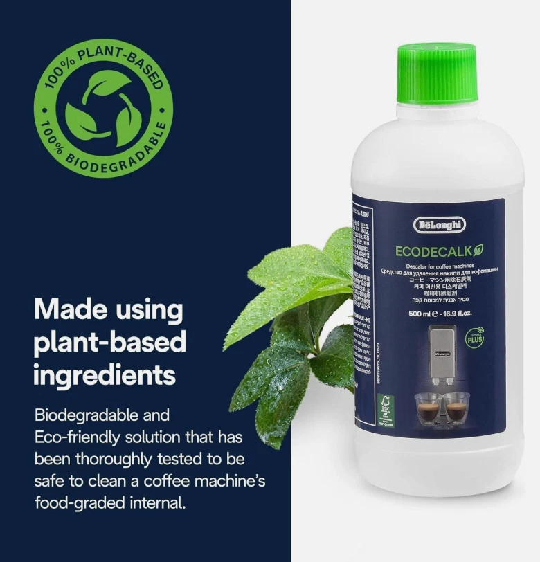 Genuine De'Longhi EcoDecalk Descaling Solution 500ml DLSC500 - image 2 of 4