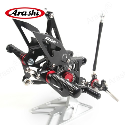 Fit Honda CBR600RR 2007 2008 Arashi Racing Foot Pegs Rearsets Footrests Reversed - Picture 4 of 16