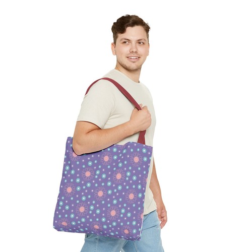 Colorful Floral Tote Bag for Shopping, Beach, Travel, Gift, Eco-Friendly - Imagen 56 de 61