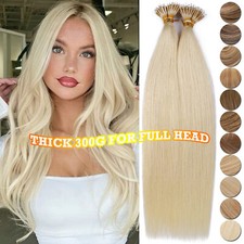 CLEARANCE Nano Rings 100 Human Remy Hair Extensions Micro Loop Beads I Tip 300G