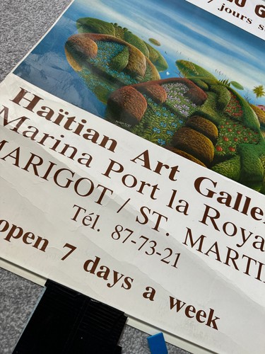 Gingerbread Gallery Haitian Art 1980s exhibition poster Marigot/Saint Martin - 第 3/5 張圖片