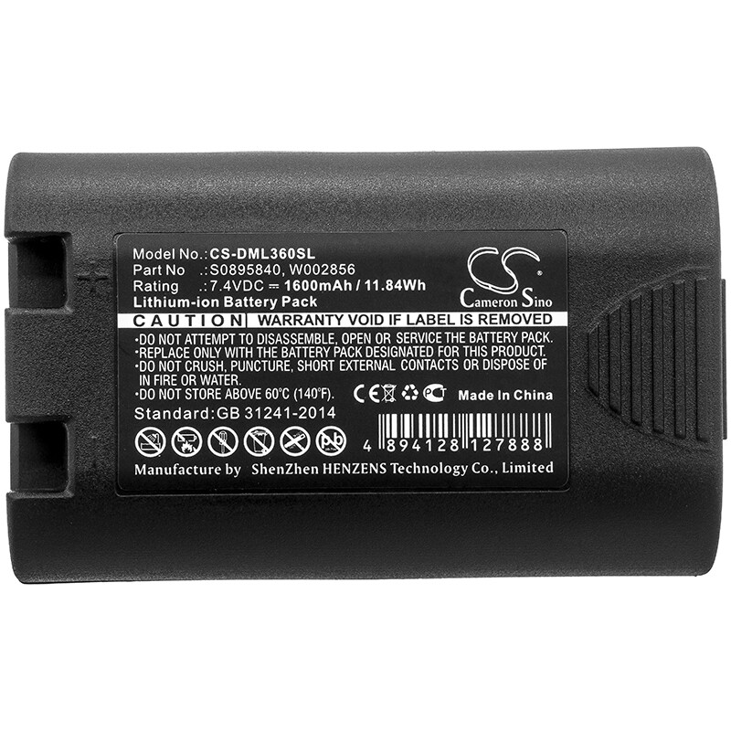Batterie Rechargeable Pour Dymo Rhino 4200 Et 5200 - 1600 MAh - Li-ion 7,4V - Neuf