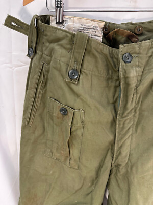 Genuine British Army 1960 Pattern Combat Trousers OD Green - Size