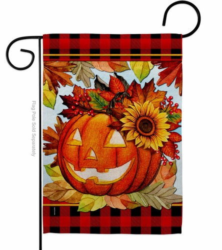 Jack O Ramo Jardín Bandera Halloween Otoño Decorativo Regalo Patio Casa Banner - Imagen 2 de 17