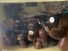 MARGARETE STEIFF TEDDY BEAR SET W BOX COLLECTORS EDITION 1983 CHOCOLATE 0160/18