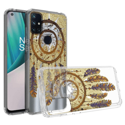 for Oneplus Nord N10 5G Design Transparent Bumper Hybrid Case Cover Antique Feat