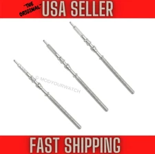 3 GENUINE SEIKO WATCH WINDING STEMS FOR MOVEMENT NH35 NH36 AND FITS 4R35 4R36