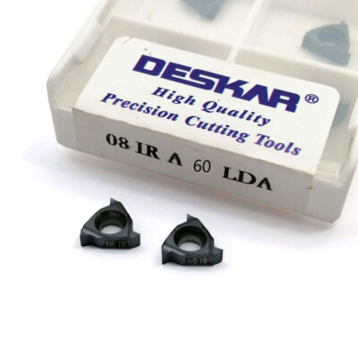 10Pcs DESKAR 08IR A60 LDA Carbide Insert Internal Threading Insert New