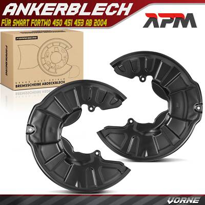 2x Spritzblech Deckblech Bremsscheibe Vorne für Smart Fortwo 450 451 453 ab 2004