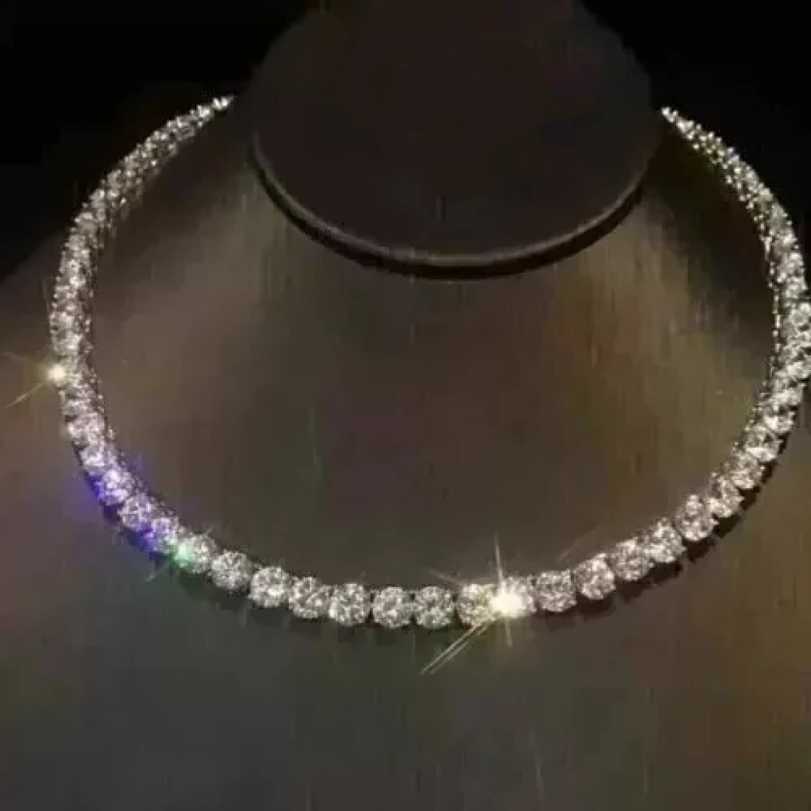 Party Wear 18 Ct Round Diamond Created Stylish Tennis Bracelet 925 Silver