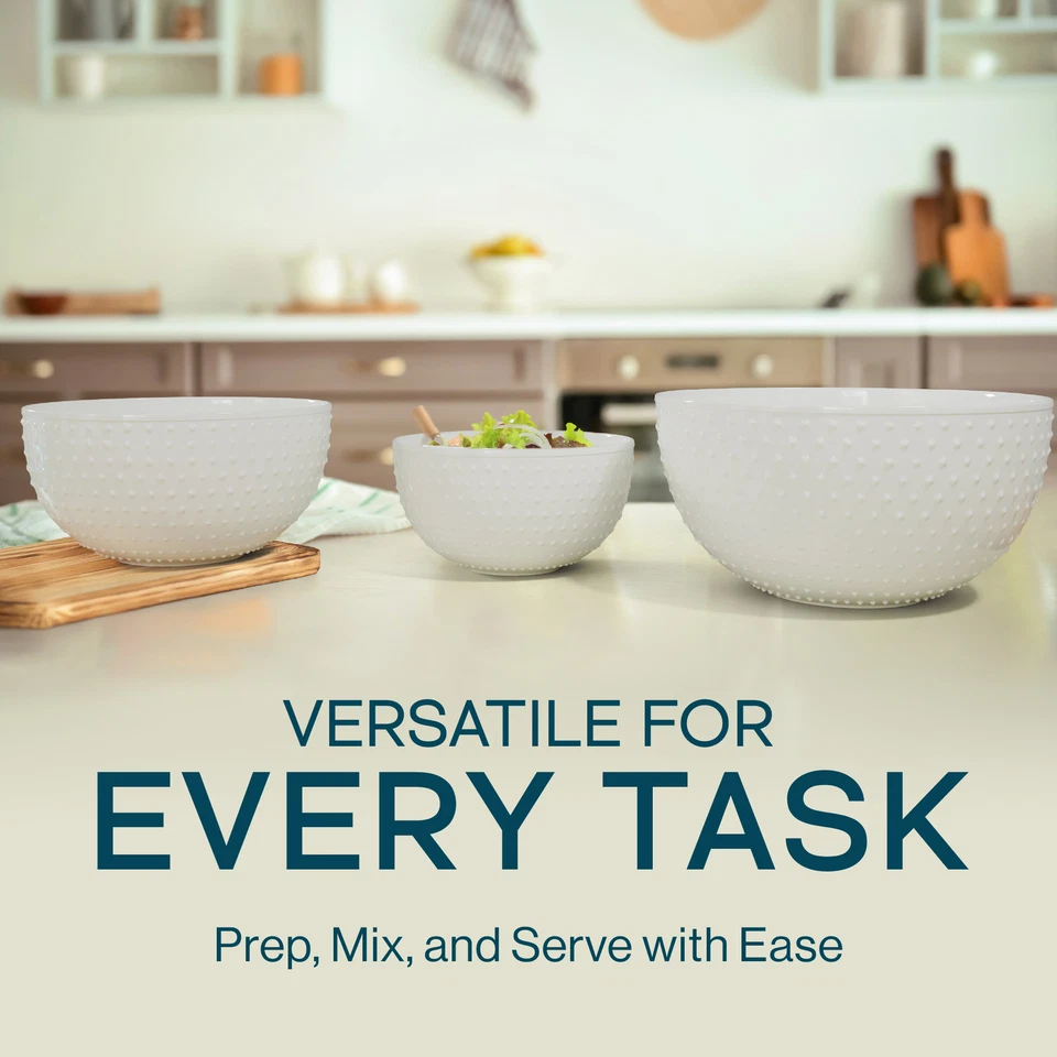 Набор из 3 чаш для смешивания Gibson Elite - белый - Изображение 2 из 4