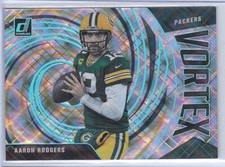 AARON RODGERS 2021 PANINI DONRUSS COSMIC VORTEX INSERT #D 028/100