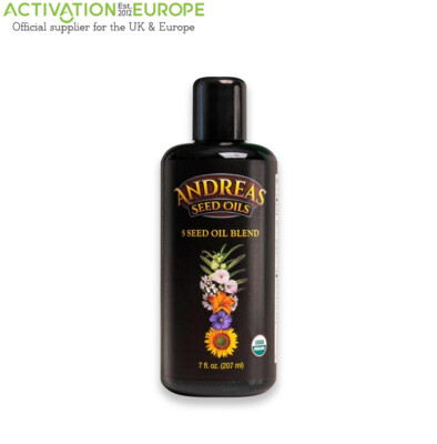 Five Seed Oil Mischung - von Andreas Seed Oils . Ein leistungsstarker allgemeiner Gesundheits-Booster.