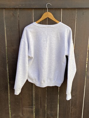 vintage gray sweater Lee heavy weight large | eBay