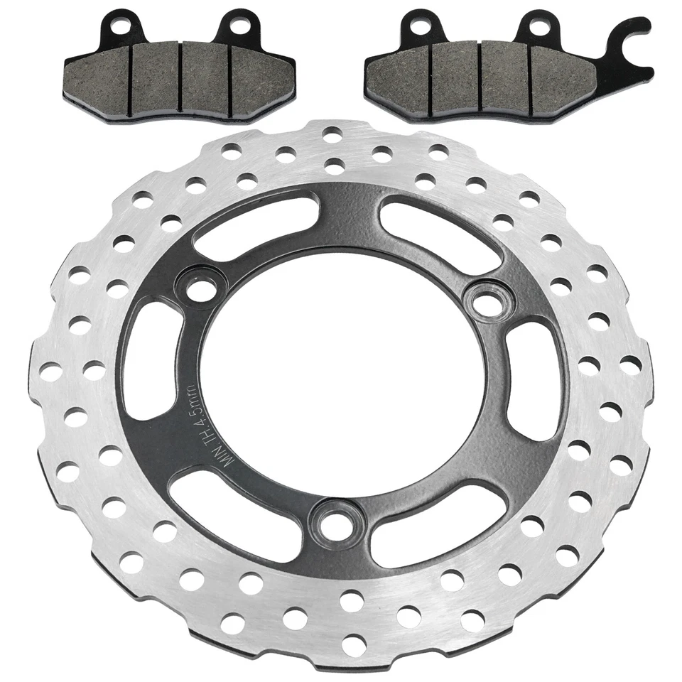 Rotor de disco de freno trasero con pastilla para Kawasaki Ninja 250R EX250J 2008 2009 2010-2012 Foto 4 de 4