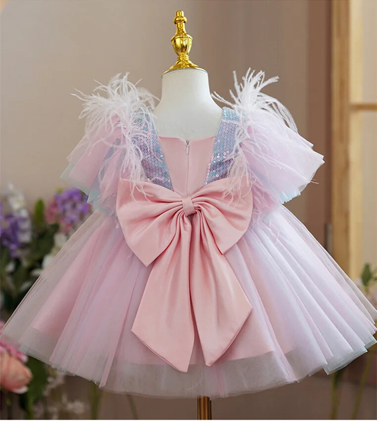 Girls Princess Flower Dress Prom Gown Bow Dress Baby Girl Birthday Party Dress | eBay Girls Princess Flower Dress Prom Gown Bow Dress Baby Girl Birthday Party Dress | eBay