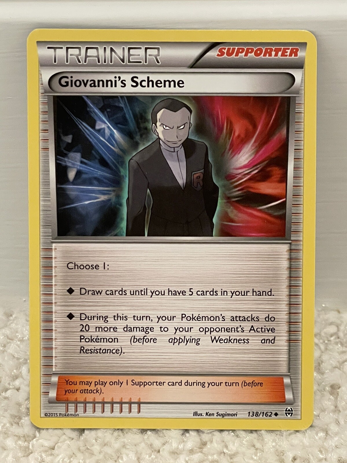 POKEMON TCG: XY BREAKTHROUGH GIOVANNI'S SCHEME 138/162 UNCOMMON UNPLAYED!
