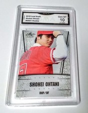 Shohei Ohtani 2018 Leaf Draft Silver #DS01 GMA Graded 10 Angels Baseball Rookie 