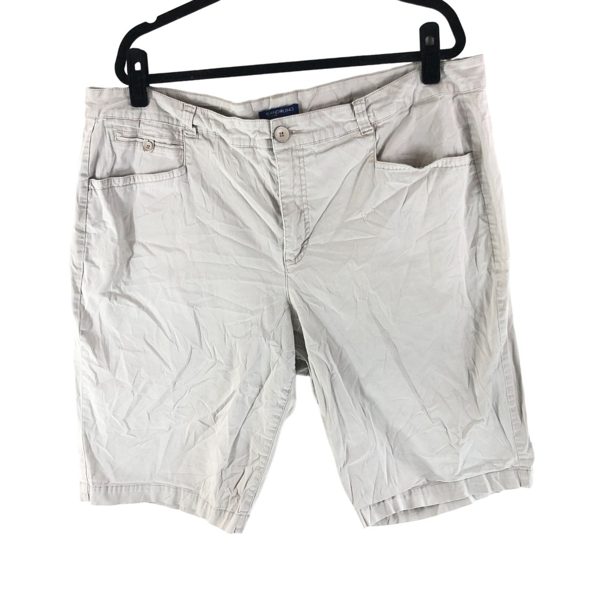 Bandolino Jeans Womens Ivette Khaki Bermuda Shorts Cotton