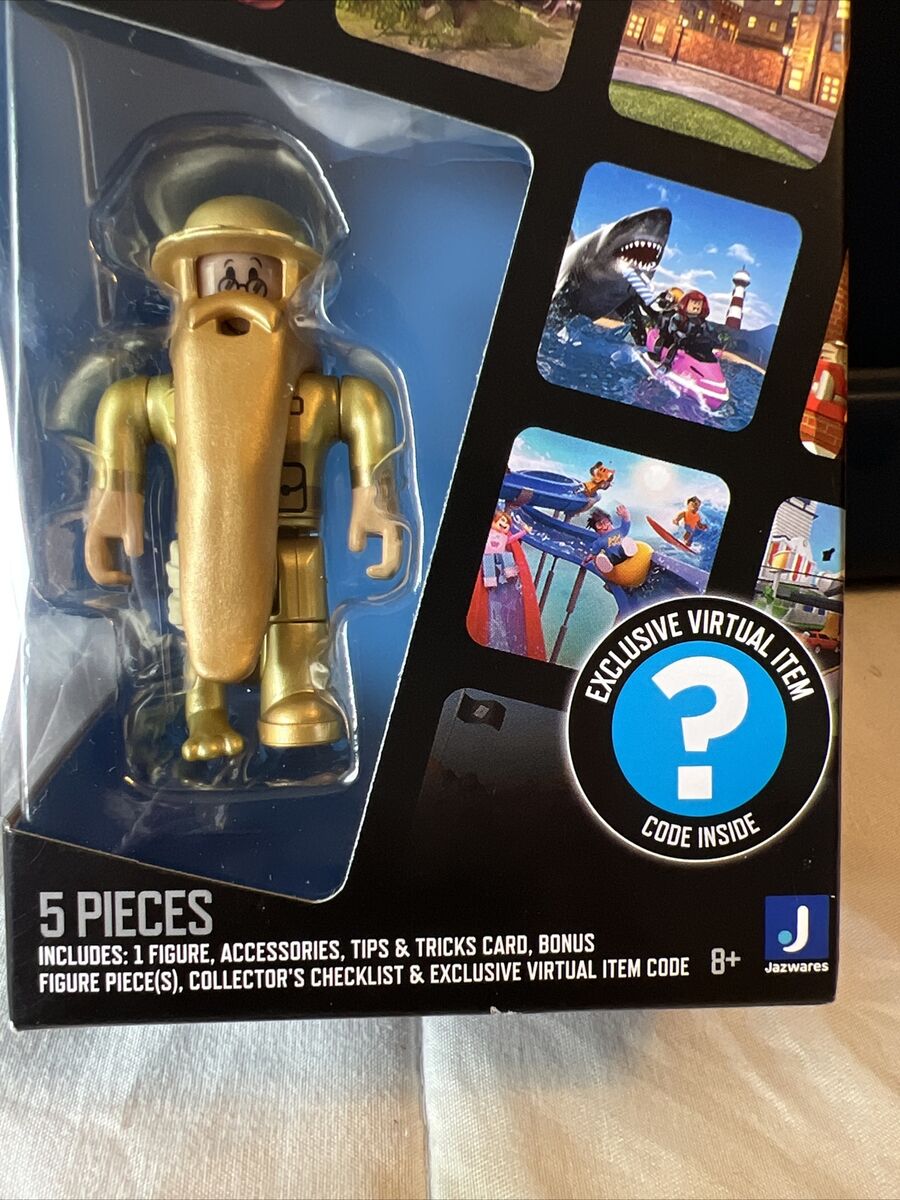  Roblox Action Collection - Jailbreak: The Golden Collector! +  Two Mystery Figure Bundle [Includes 3 Exclusive Virtual Items] : Toys &  Games