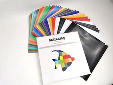 Snc Tuning High Quality Blank Assorted Vinyl Sticker Sheets 40 Pack 12"X12" Mix