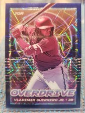 Vladimir Guerrero Jr  2021 Overdrive #12 Blue Velocity Prizm Toronto Blue Jays 