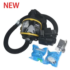 NEW Electric Constant Flow Supplied Air Fed Respirator System Full Face Gas Mask