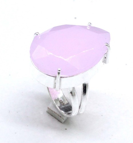 Rose Quartz Ring 925 Sterling Silver Gemstone Ring All Size Jewelry Ring - Picture 2 of 4